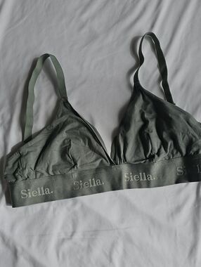 Siella-  Sage Green Wireless Triangle Bralette